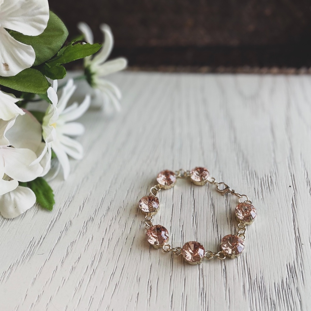 Rose Gold Gem Bracelet